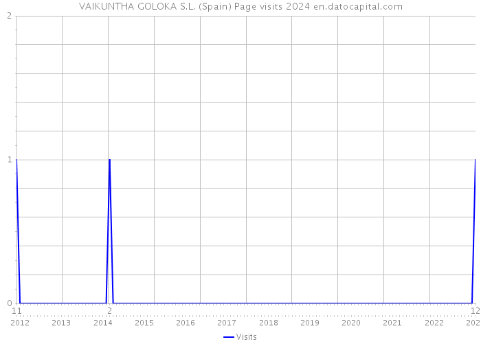 VAIKUNTHA GOLOKA S.L. (Spain) Page visits 2024 