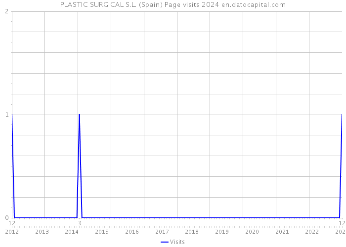 PLASTIC SURGICAL S.L. (Spain) Page visits 2024 