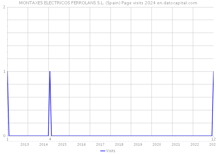 MONTAXES ELECTRICOS FERROLANS S.L. (Spain) Page visits 2024 