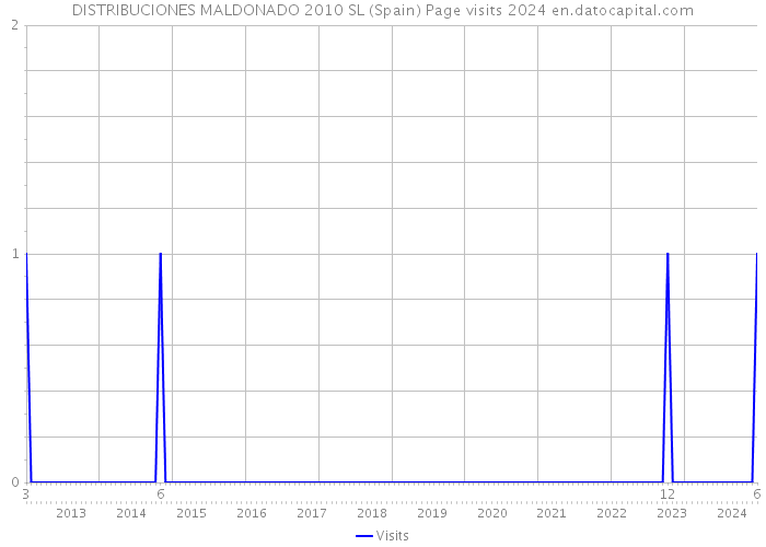 DISTRIBUCIONES MALDONADO 2010 SL (Spain) Page visits 2024 