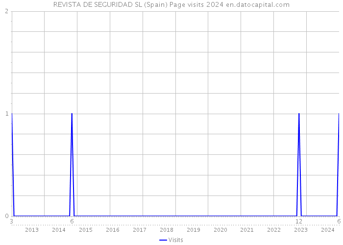 REVISTA DE SEGURIDAD SL (Spain) Page visits 2024 