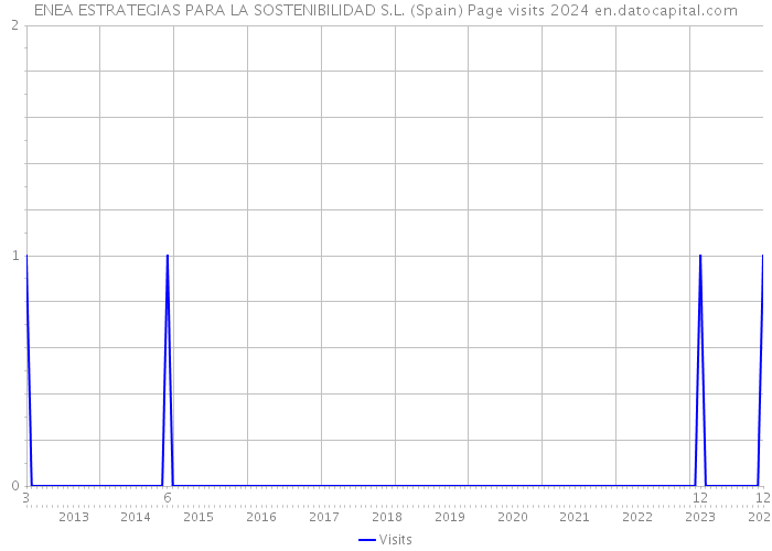 ENEA ESTRATEGIAS PARA LA SOSTENIBILIDAD S.L. (Spain) Page visits 2024 