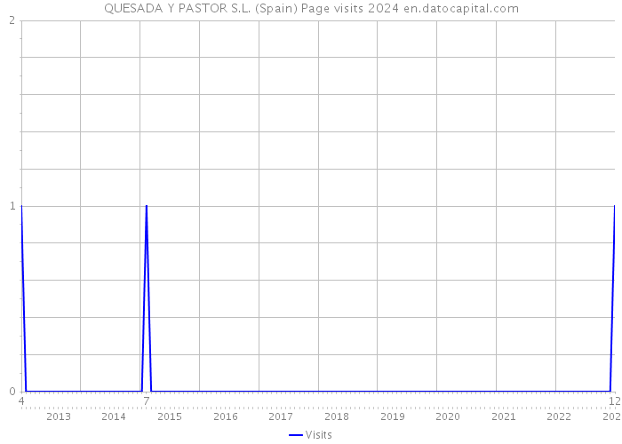 QUESADA Y PASTOR S.L. (Spain) Page visits 2024 
