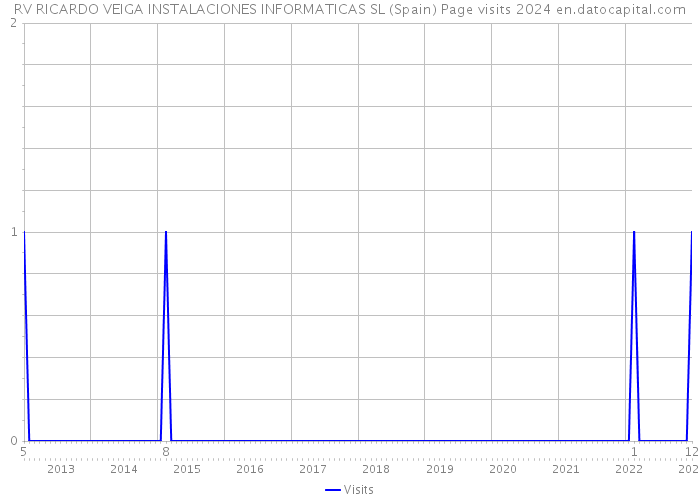 RV RICARDO VEIGA INSTALACIONES INFORMATICAS SL (Spain) Page visits 2024 