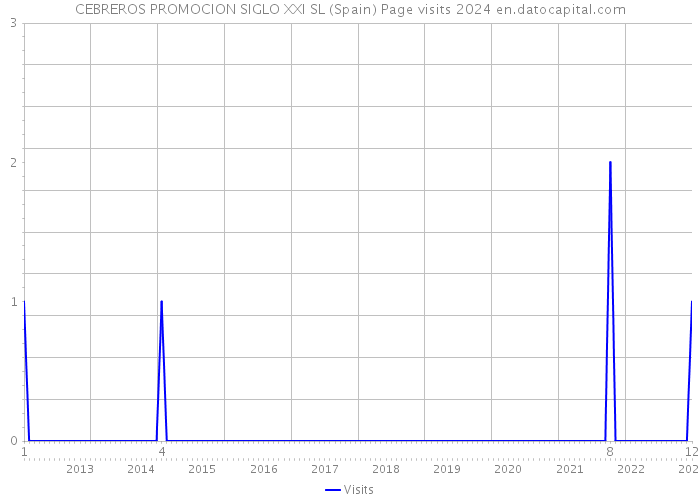 CEBREROS PROMOCION SIGLO XXI SL (Spain) Page visits 2024 