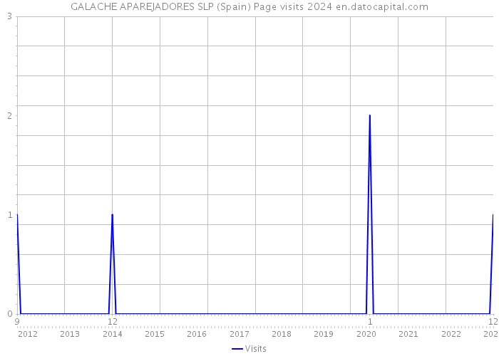 GALACHE APAREJADORES SLP (Spain) Page visits 2024 