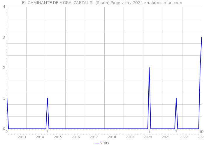 EL CAMINANTE DE MORALZARZAL SL (Spain) Page visits 2024 