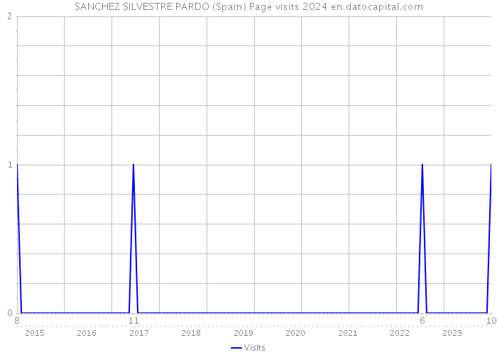 SANCHEZ SILVESTRE PARDO (Spain) Page visits 2024 