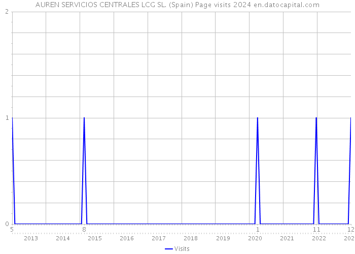 AUREN SERVICIOS CENTRALES LCG SL. (Spain) Page visits 2024 