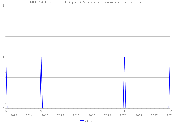 MEDINA TORRES S.C.P. (Spain) Page visits 2024 