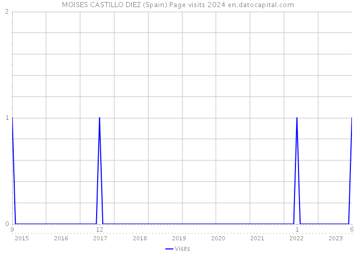MOISES CASTILLO DIEZ (Spain) Page visits 2024 