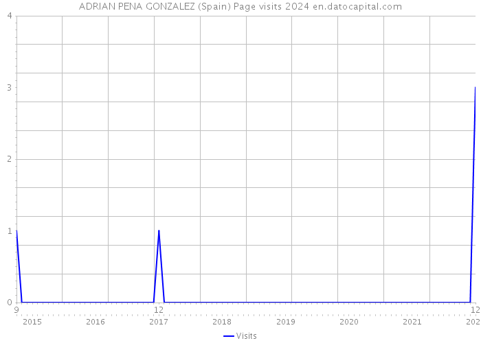 ADRIAN PENA GONZALEZ (Spain) Page visits 2024 