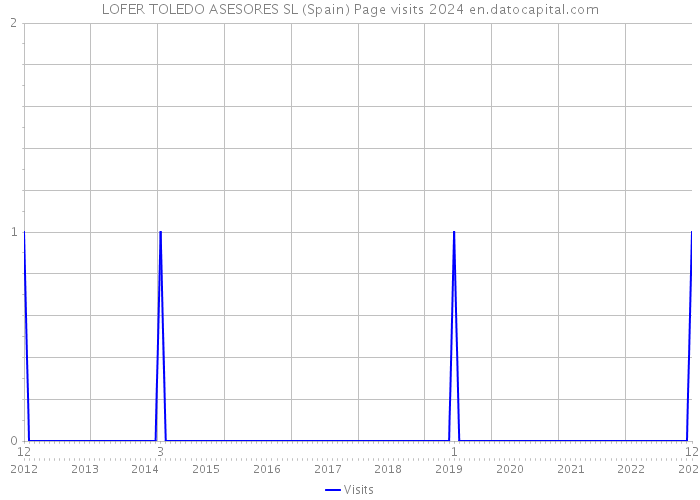 LOFER TOLEDO ASESORES SL (Spain) Page visits 2024 