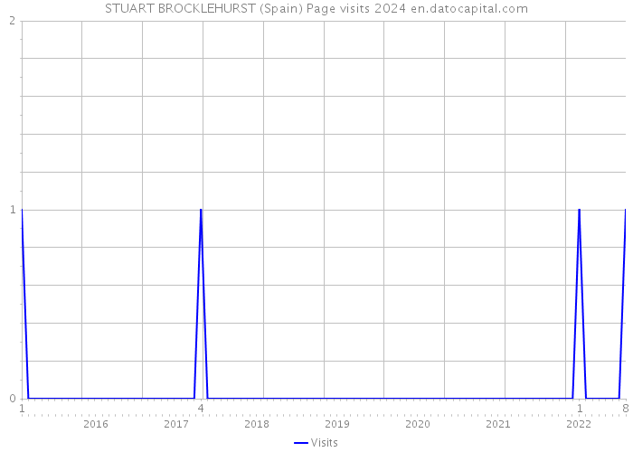 STUART BROCKLEHURST (Spain) Page visits 2024 