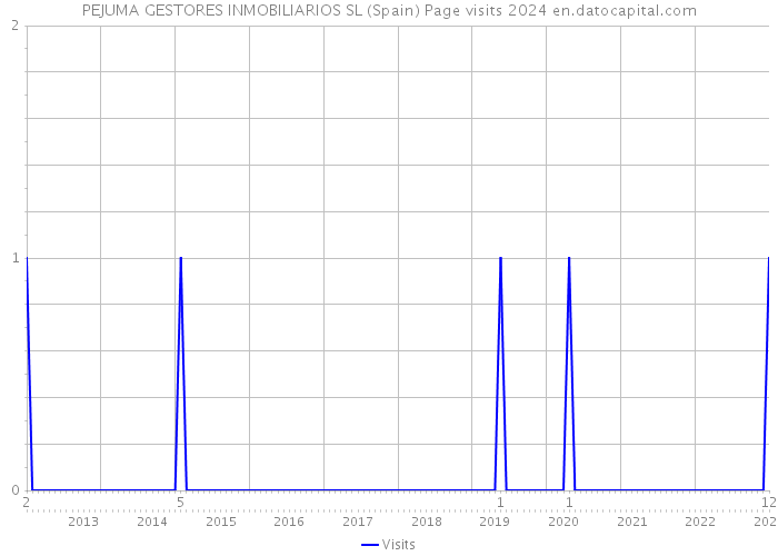 PEJUMA GESTORES INMOBILIARIOS SL (Spain) Page visits 2024 