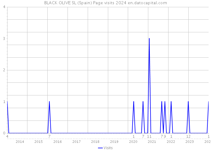 BLACK OLIVE SL (Spain) Page visits 2024 
