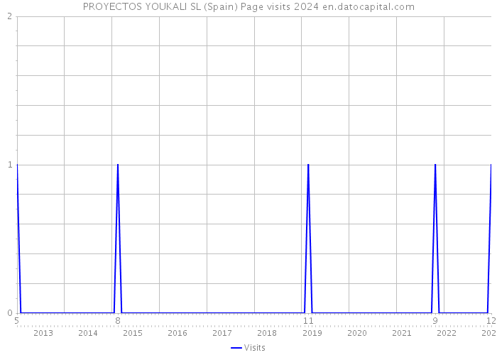 PROYECTOS YOUKALI SL (Spain) Page visits 2024 