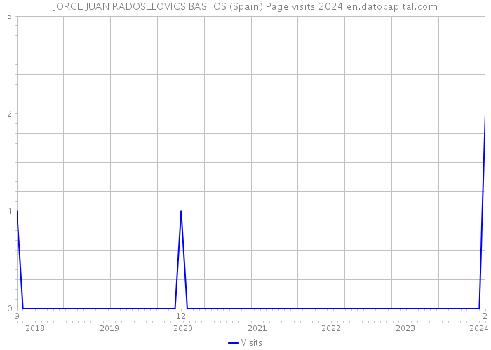 JORGE JUAN RADOSELOVICS BASTOS (Spain) Page visits 2024 