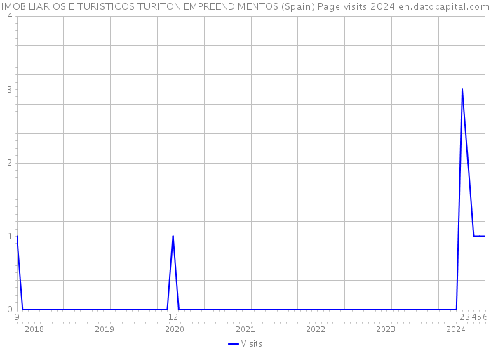 IMOBILIARIOS E TURISTICOS TURITON EMPREENDIMENTOS (Spain) Page visits 2024 