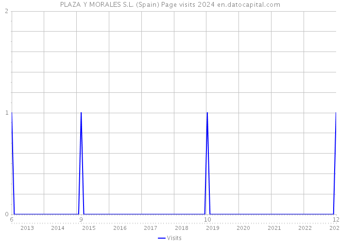 PLAZA Y MORALES S.L. (Spain) Page visits 2024 