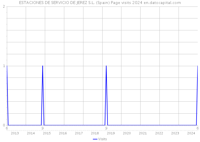 ESTACIONES DE SERVICIO DE JEREZ S.L. (Spain) Page visits 2024 