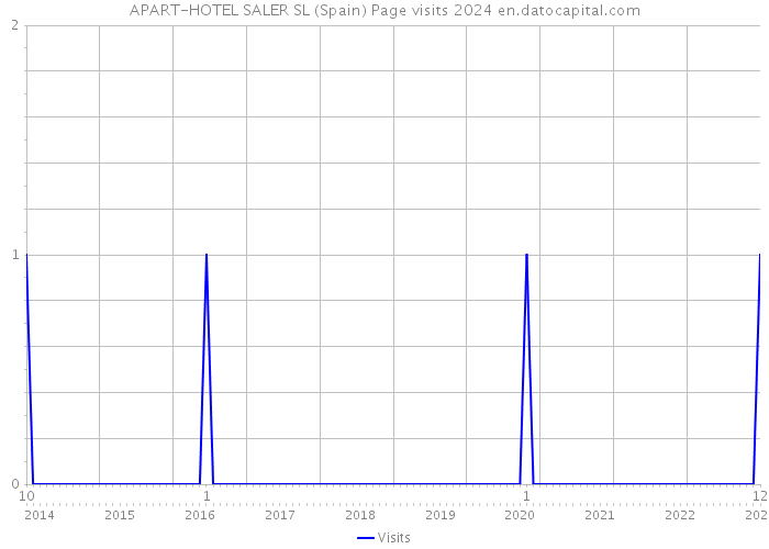 APART-HOTEL SALER SL (Spain) Page visits 2024 