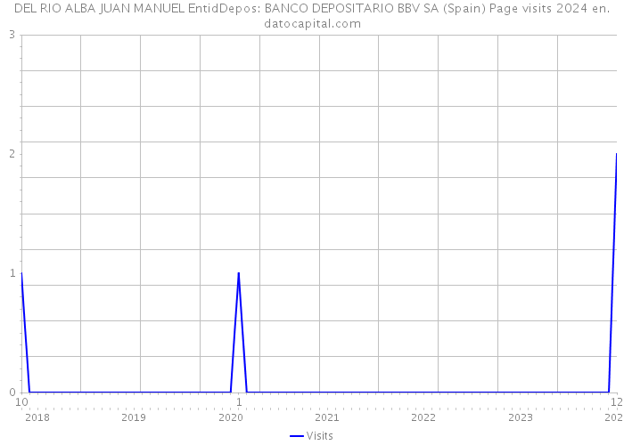 DEL RIO ALBA JUAN MANUEL EntidDepos: BANCO DEPOSITARIO BBV SA (Spain) Page visits 2024 