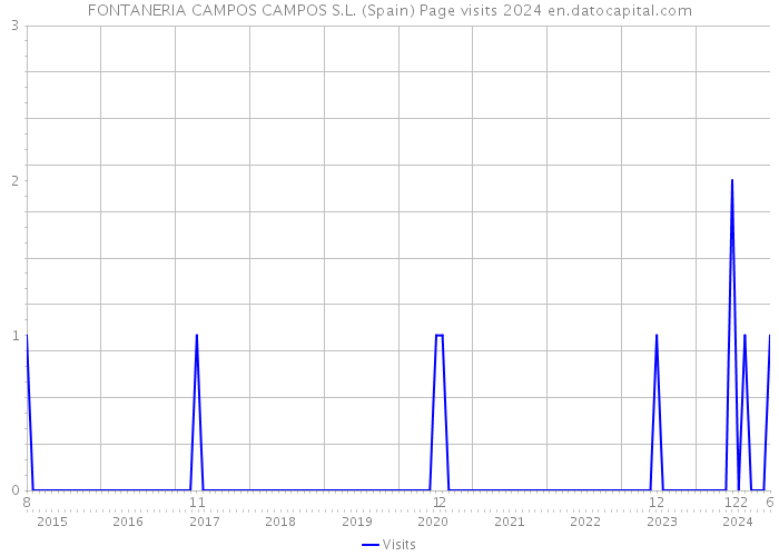 FONTANERIA CAMPOS CAMPOS S.L. (Spain) Page visits 2024 