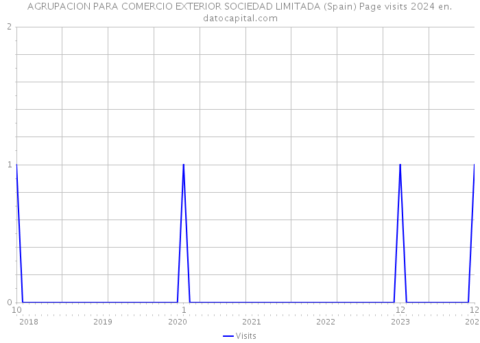 AGRUPACION PARA COMERCIO EXTERIOR SOCIEDAD LIMITADA (Spain) Page visits 2024 