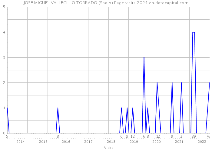 JOSE MIGUEL VALLECILLO TORRADO (Spain) Page visits 2024 