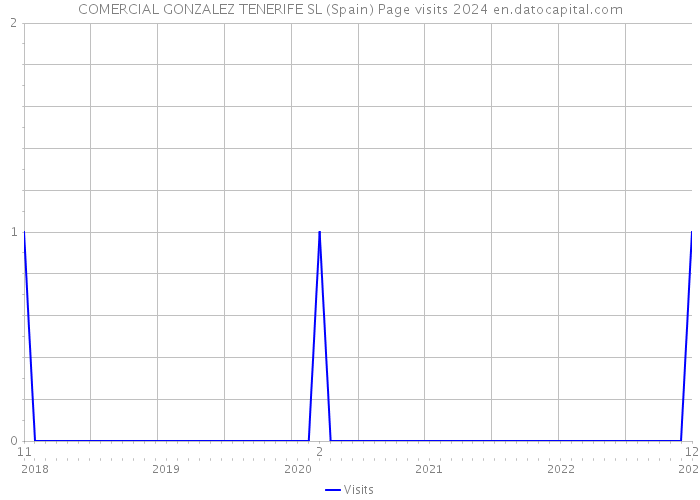 COMERCIAL GONZALEZ TENERIFE SL (Spain) Page visits 2024 