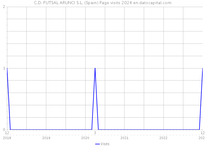 C.D. FUTSAL ARUNCI S.L. (Spain) Page visits 2024 