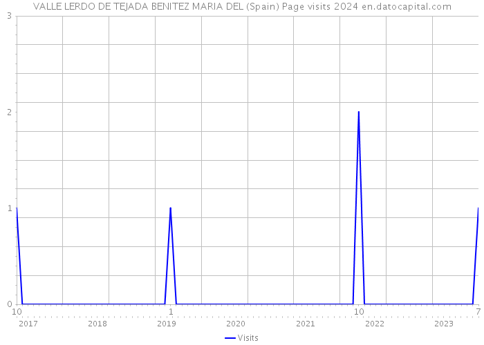 VALLE LERDO DE TEJADA BENITEZ MARIA DEL (Spain) Page visits 2024 