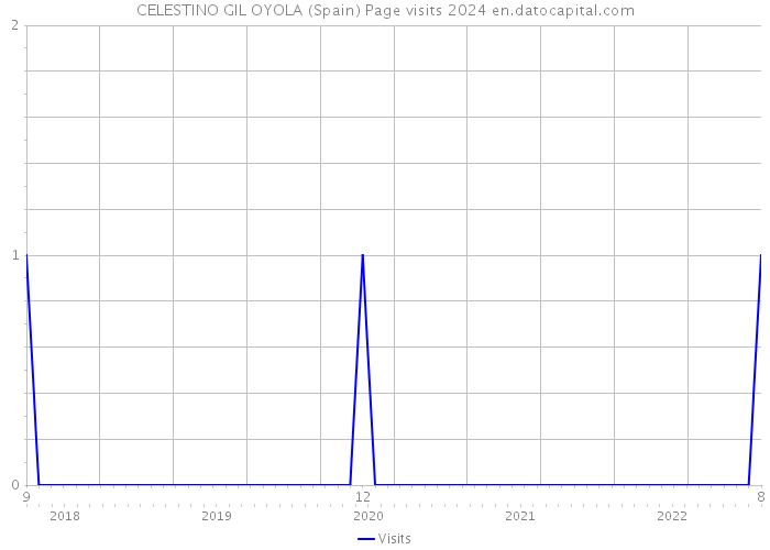 CELESTINO GIL OYOLA (Spain) Page visits 2024 