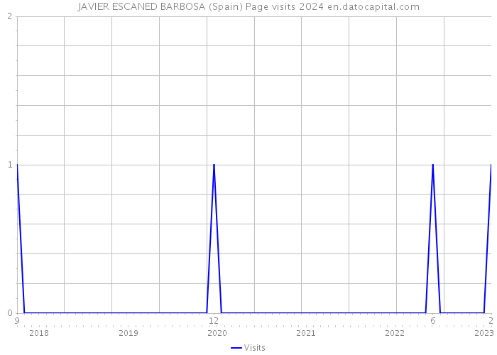 JAVIER ESCANED BARBOSA (Spain) Page visits 2024 