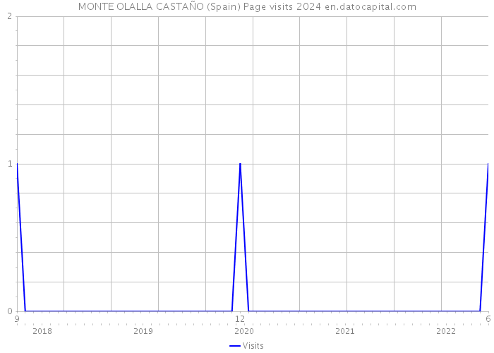 MONTE OLALLA CASTAÑO (Spain) Page visits 2024 