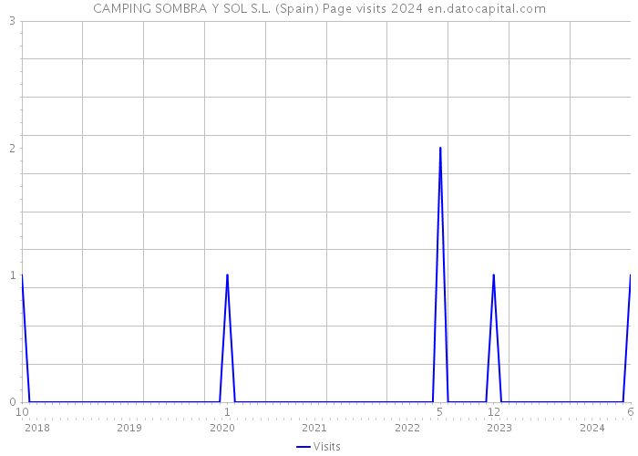 CAMPING SOMBRA Y SOL S.L. (Spain) Page visits 2024 