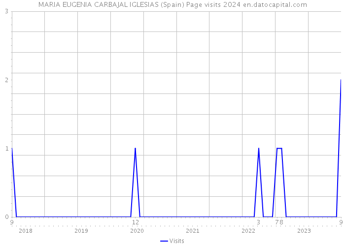 MARIA EUGENIA CARBAJAL IGLESIAS (Spain) Page visits 2024 
