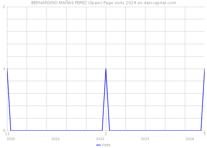 BERNARDINO MAÑAS PEREZ (Spain) Page visits 2024 