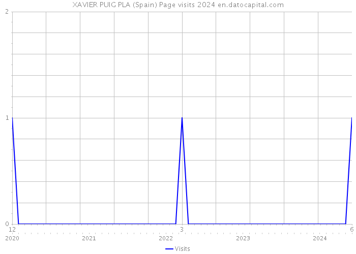 XAVIER PUIG PLA (Spain) Page visits 2024 
