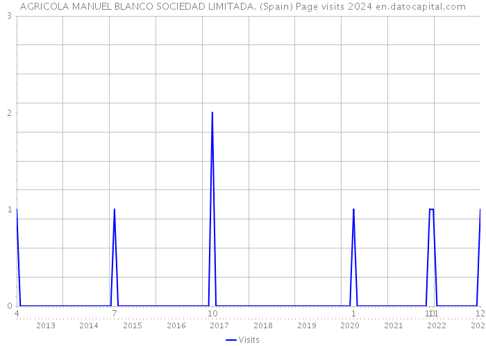 AGRICOLA MANUEL BLANCO SOCIEDAD LIMITADA. (Spain) Page visits 2024 