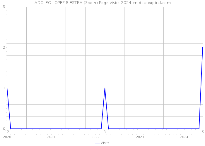 ADOLFO LOPEZ RIESTRA (Spain) Page visits 2024 