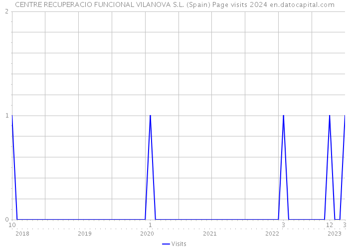 CENTRE RECUPERACIO FUNCIONAL VILANOVA S.L. (Spain) Page visits 2024 