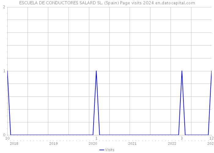 ESCUELA DE CONDUCTORES SALARD SL. (Spain) Page visits 2024 