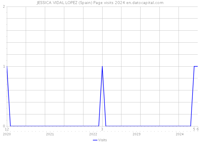 JESSICA VIDAL LOPEZ (Spain) Page visits 2024 