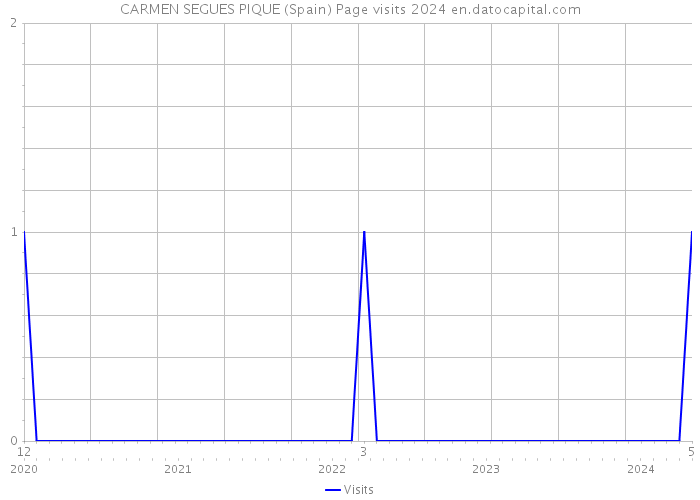CARMEN SEGUES PIQUE (Spain) Page visits 2024 