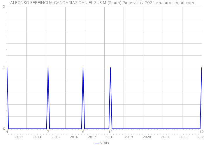 ALFONSO BEREINCUA GANDARIAS DANIEL ZUBIM (Spain) Page visits 2024 