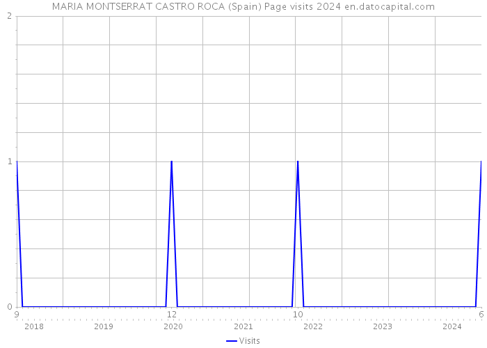 MARIA MONTSERRAT CASTRO ROCA (Spain) Page visits 2024 