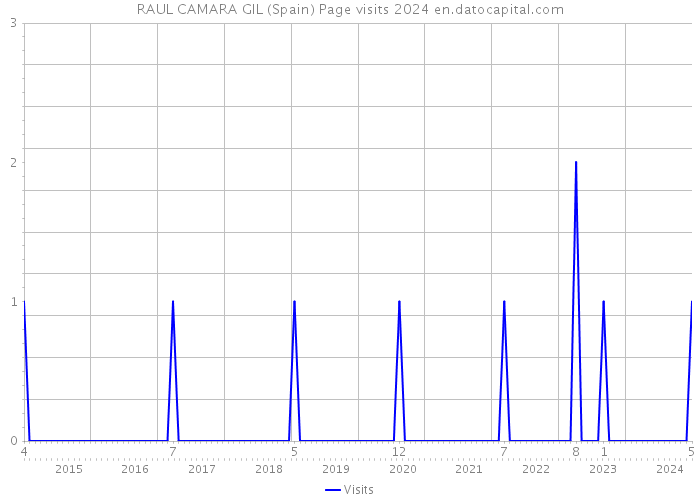 RAUL CAMARA GIL (Spain) Page visits 2024 