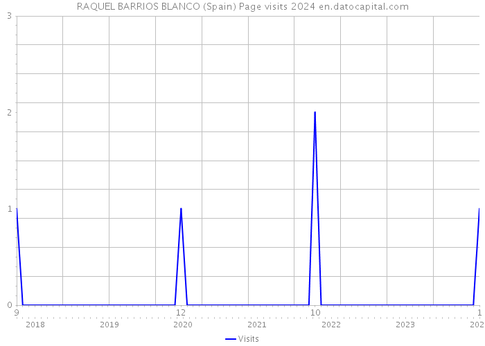 RAQUEL BARRIOS BLANCO (Spain) Page visits 2024 